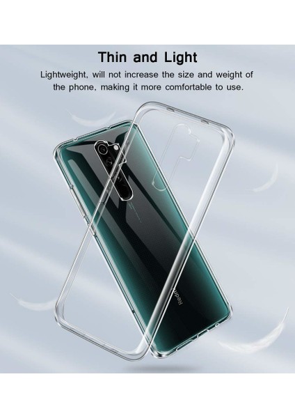 Xiaomi Redmi Note 8 Pro Kılıf A+ Şeffaf Lüx Süper Yumuşak 0.3mm Ince Slim Silikon