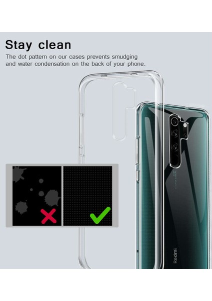 Xiaomi Redmi Note 8 Pro Kılıf A+ Şeffaf Lüx Süper Yumuşak 0.3mm Ince Slim Silikon