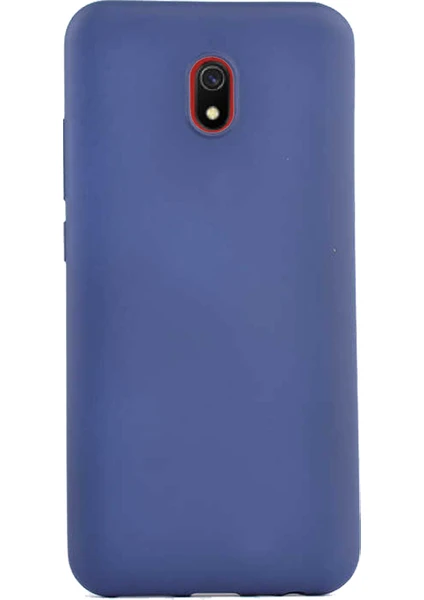 Case 4U Xiaomi Redmi 8A Kılıf Klasik Mat Renkli Yumuşak Premier Silikon Lacivert