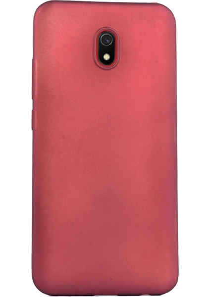 Case 4U Xiaomi Redmi 8A Kılıf Klasik Mat Renkli Yumuşak Premier Silikon Koyu Mor