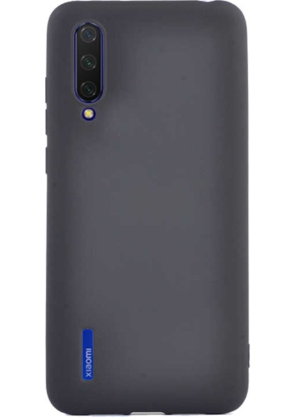 Case 4U Xiaomi Mi 9 Lite Kılıf Klasik Mat Renkli Yumuşak Premier Silikon Siyah