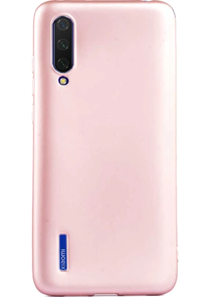 Case 4U Xiaomi Mi 9 Lite Kılıf Klasik Mat Renkli Yumuşak Premier Silikon Rose Gold