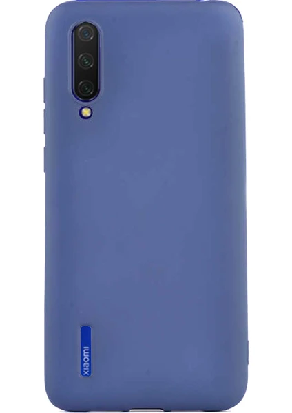 Case 4U Xiaomi Mi 9 Lite Kılıf Klasik Mat Renkli Yumuşak Premier Silikon Lacivert