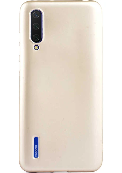 Case 4U Xiaomi Mi 9 Lite Kılıf Klasik Mat Renkli Yumuşak Premier Silikon Altın