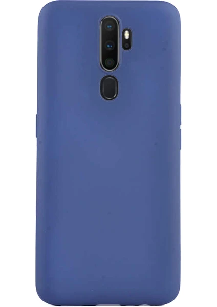 Case 4U Oppo A5 - A9 2020 Kılıf Klasik Mat Renkli Yumuşak Premier Silikon Lacivert