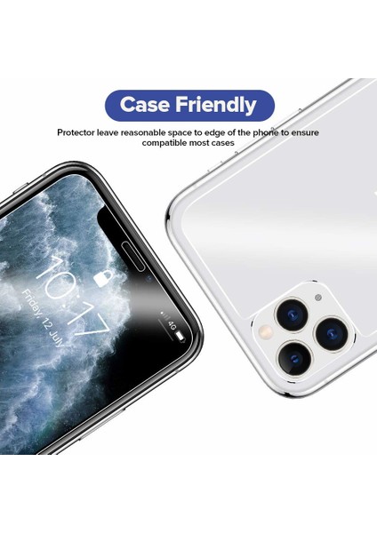 Apple iPhone Xs Max / iPhone 11 Pro Max Cam Ekran Koruyucu 9H Sert Temperli Şeffaf