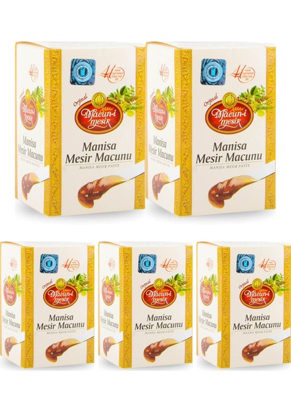 Merkez Efendi Manisa Mesir Macunu 400 gr Cam Kavanoz 5 Li Avantaj Paketi
