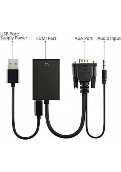 4310 VGA To HDMI Dönüştürücü