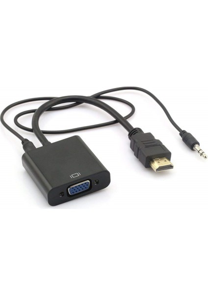 4488 HDMI To VGA Kablo Çevirici Dönüştürücü + Ses Destekli modelleri
