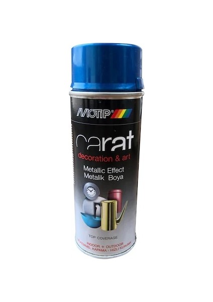 Carat Dekoratif Sprey Boya 400 ml Metalik Mavi