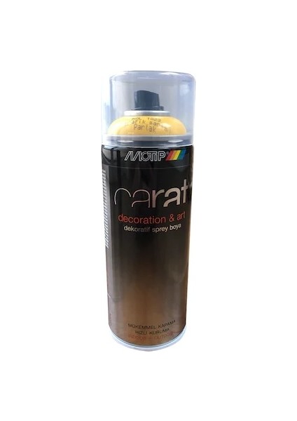 Carat RAL1023 Dekoratif Parlak Sprey Boya 400 ml Trafik Sarısı