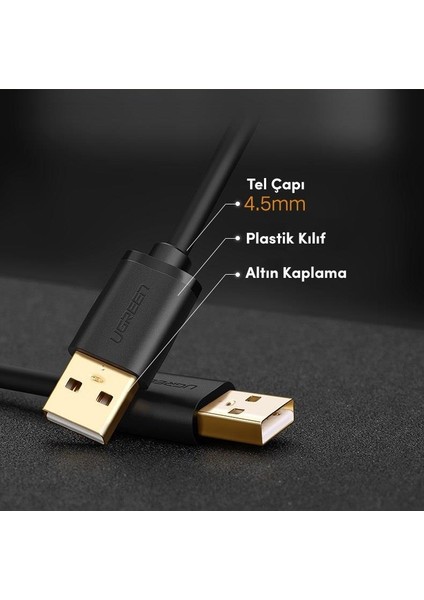 USB to USB Data ve Şarj Kablosu 25 CM