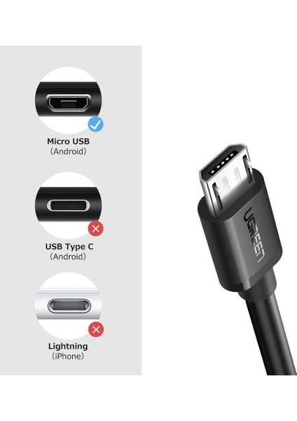 Micro USB OTG Çevirici Adaptör Siyah