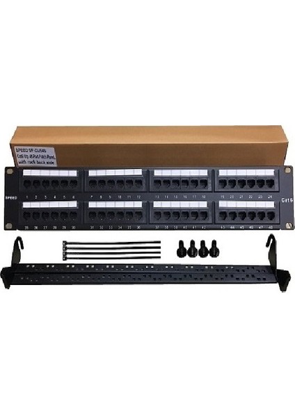 Sp-Cu648 48 Port Utp Cat6 Patch Panel