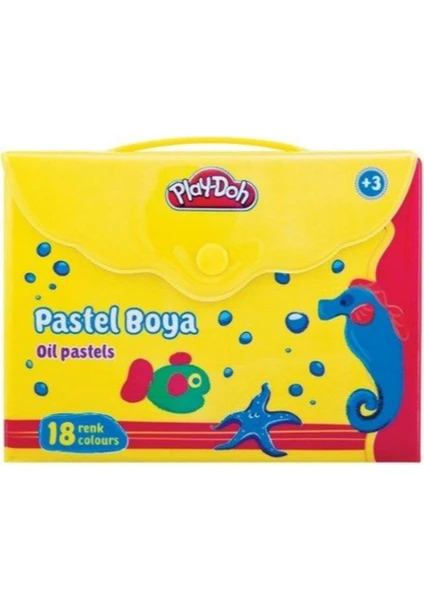 18 Renk Pastel Boya Çantalı