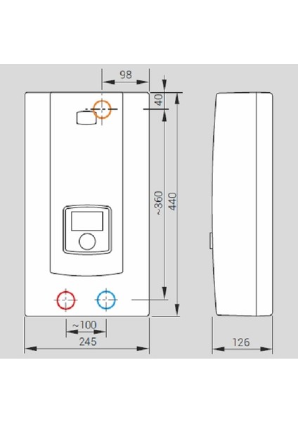 Ppe2 Electronic Trifaze Ani Su Isıtıcı