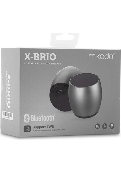 Md-2bt X-Brıo Gümüş Bluetooth Speaker