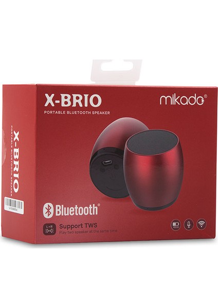 Md-2bt X-Brıo Kırmızı Bluetooth Speaker