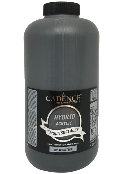 Hibrit Multisurface Boya 2 Litre H091 Antrasit Siyah