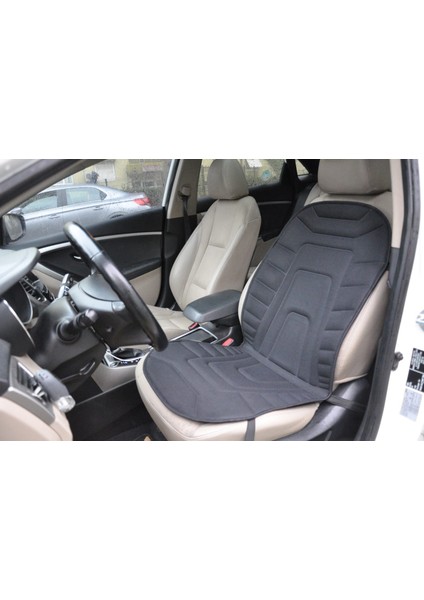 Oto Koltuk Isıtıcı Isıtma Minderi 12V Çakmak Girişli Siyah