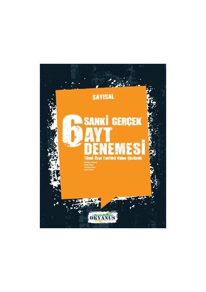 Sanki Gerçek 6 AYT Sayısal Deneme