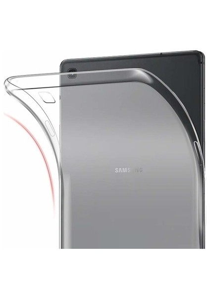 Samsung Galaxy Tab A 10.1" T510 Kılıf Darbe Emici Silikon Kılıf Şeffaf