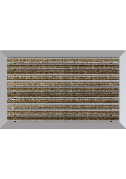 Halı Üst Yüzeyli Alüminyum Paspas - 40 x 70 cm