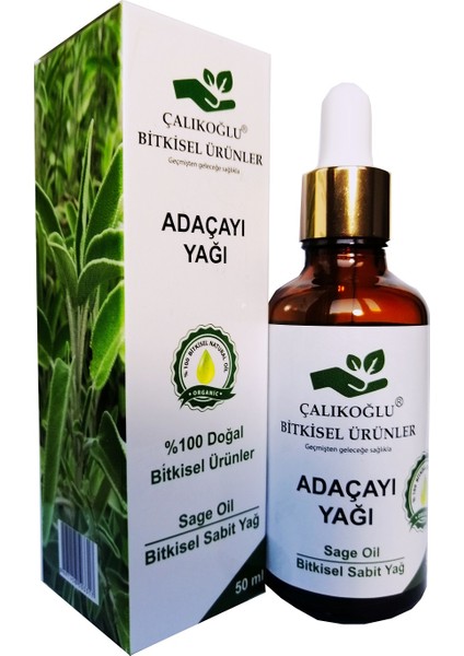 Çalıkoğlu Bitkisel Ürünler Organik Adaçayı Yağı 50 ml