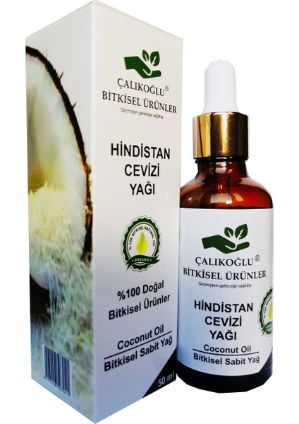 Çalıkoğlu Bitkisel Ürünler Soğuk Sıkım Hindistan Cevizi Yağı 50 ml