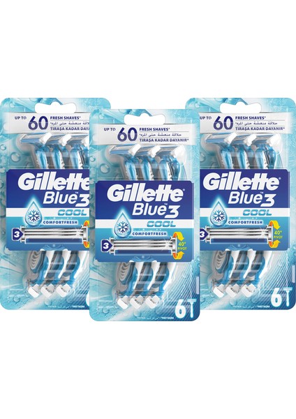 Blue3 Ice 18'li Kullan At Tıraş Bıçağı fiyatları