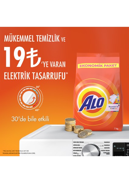 3 x 6 kg Toz Çamaşır Deterjanı Beyazlar ve Renkliler İçin