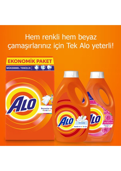 3 x 6 kg Toz Çamaşır Deterjanı Beyazlar ve Renkliler İçin