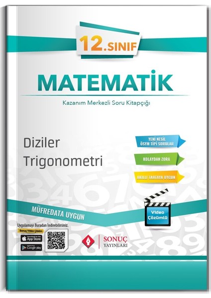 Sonuç Yayınları  12.Sınıf Matematik Kazanım Merkezli Soru Bankası 2020