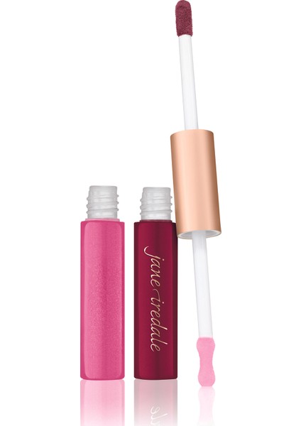 Jane İredale Lip Fixations Lip Stain/Gloss-Kalıcı Çift Taraflı Gloss Ruj #Devotion 6 ml.