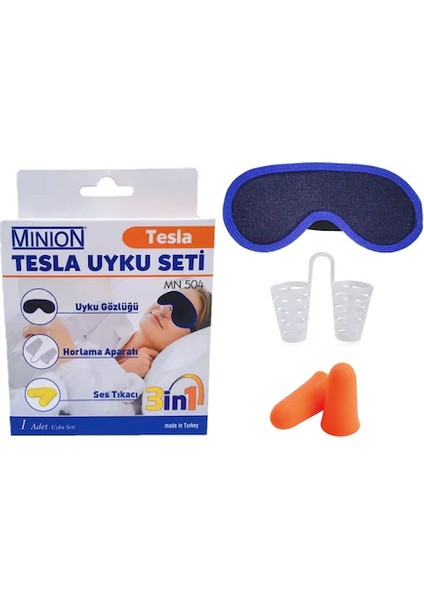 Tesla Uyku Seti Uyku Gözlüğü Aparatı Ses Tık