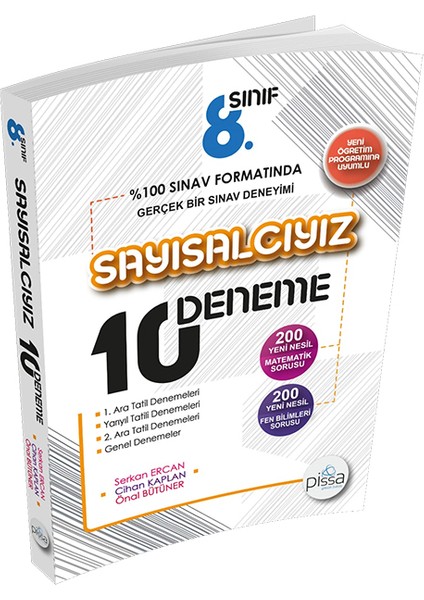 Denemebank Pissa 8. Sınıf LGS Sayısalcıyız 10 Deneme fiyatları