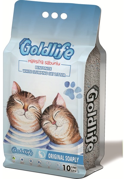 Premium Marsilya Sabunlu Kedi Kumu 10 l