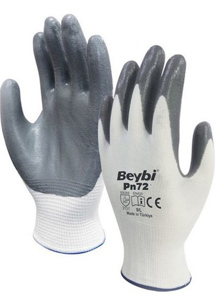 PN72 Gri Nitril İş Eldiveni