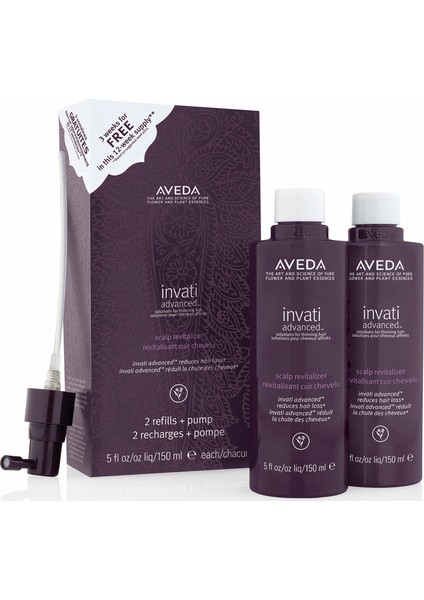 Invati Advanced Scalp Revitalizer-Dökülme Önleyici Set