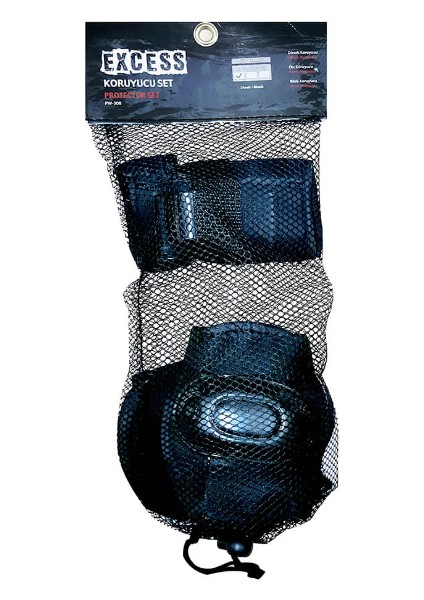 PW-308 Koruyucu Dizlik Seti Siyah