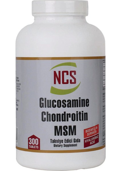 Glucosamine Chondroitin Msm Hyaluronic Acid Bosvella 300 Tablet