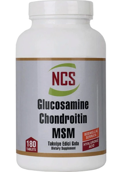 Glucosamine Chondroitin Msm Hyaluronic Acid Bosvella 180 Tablet