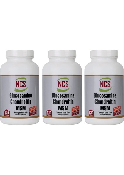Glucosamine Chondroitin Msm Hyaluronic Acid Bosvella 120 Tablet x 3 Adet