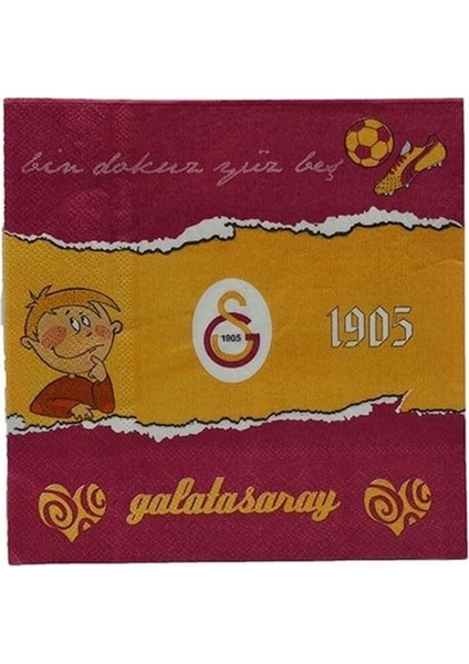 Galatasaray Peçete 20 Adet Lisanslı