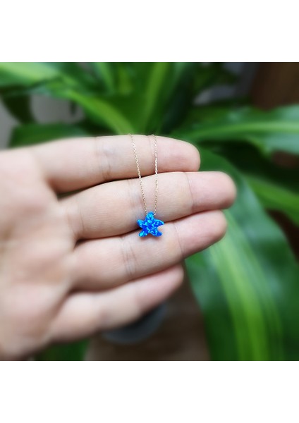 Altınsepeti Altın Deniz Yıldızı Opal Kolye AS1528KL