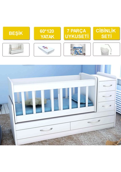 Lüx Sallanir Büyüyen Beşi̇k 5 Çekmeceli̇ Herşey Dahi̇l Set