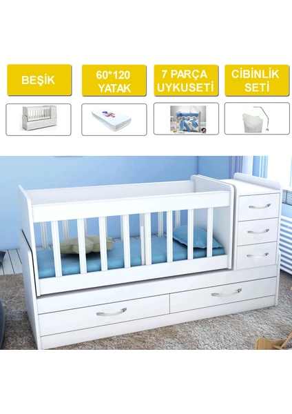 Lüx Sallanir Büyüyen Beşi̇k 5 Çekmeceli̇ Herşey Dahi̇l Set