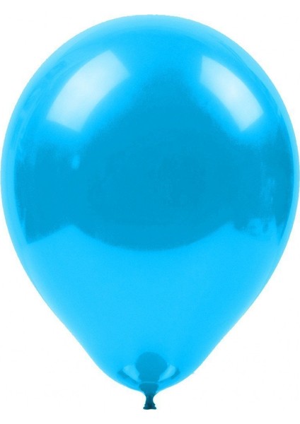PartiPan Baskısız Metalik Balon Mavi 100'lü