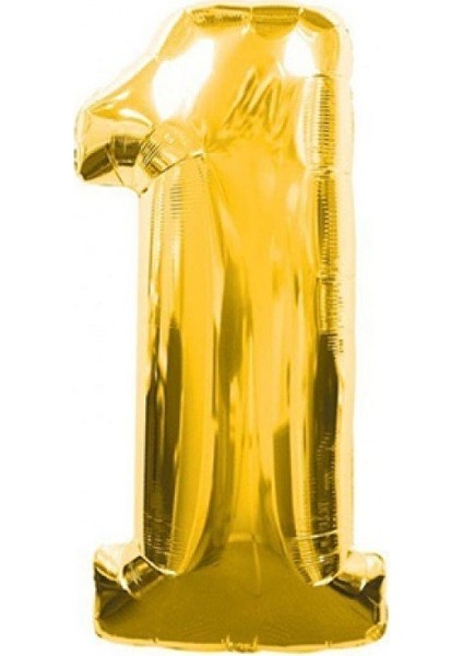 PartiPan Folyo Balon 1 Rakam Altın 110 cm fiyatları