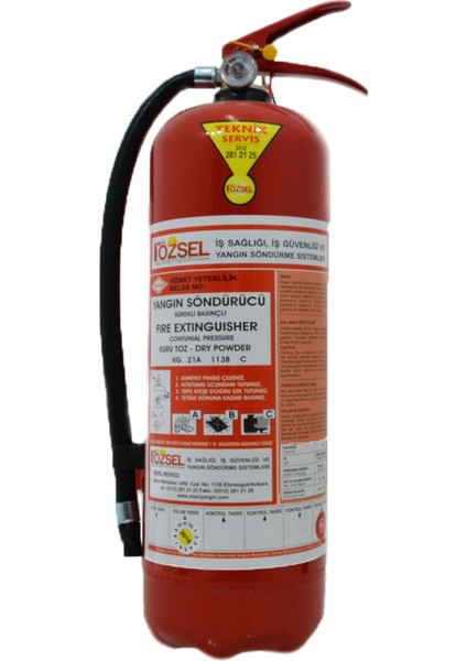 Yangın Söndürme Tüpü 6 kg